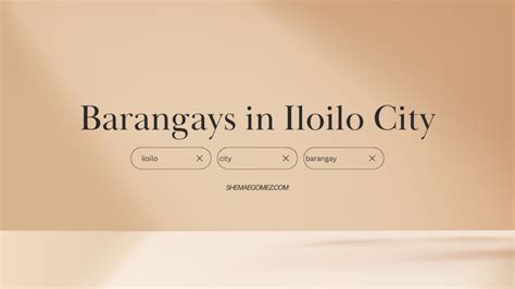 iloilo barangays|barangays .
